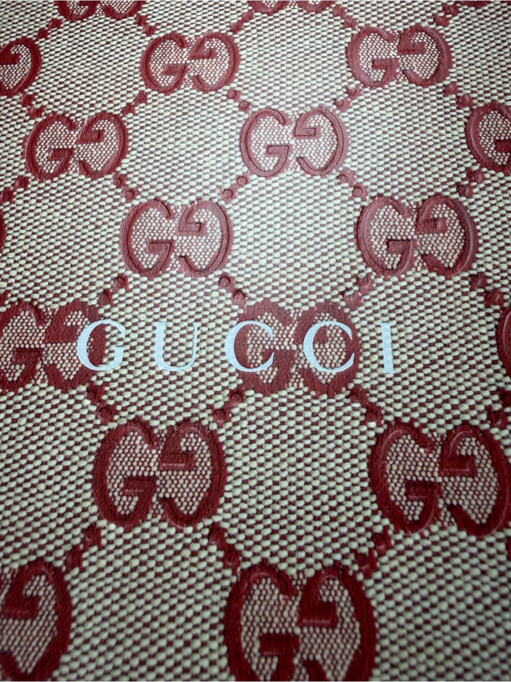 Gucci Beige Canvas with Red GG Monogram Notebook - Picture 3 of 15